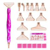 1 x RAW Customer Returns MJARTORIA 13pcs 5D Diamond Painting Accessories Pen Set, Dot Painting with Threaded Metal Replacement Pen Heads, Drill Pen for DIY Painting Nail Art Craft Drawing Drafting 20pcs Rose Gold  - RRP €14.11