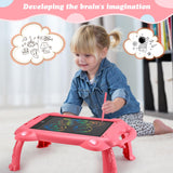 5 x Brand New BlueSwan children s toy, drawing board magic board 12 inches with stand, erasable electronic drawing tablet with handle and removable frame, LCD writing board as a gift for children, pink - RRP €151.2