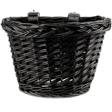 1 x Brand New AVASTA Wicker Children s Bicycle Basket for 18 20 22 Inch Girls and Boys Bicycle, Children s Bicycle Accessories, Size S, Black - RRP €18.99