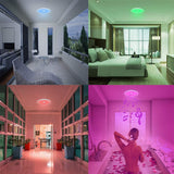 1 x RAW Customer Returns LED ceiling light bathroom with remote control with Bluetooth speaker, color change dimmable IP65 28cm waterproof bathroom lamp with E27 screw adapter, ceiling light for kitchen hallway balcony - RRP €47.5