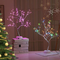 1 x RAW Customer Returns Soekodu Christmas Birch Light, 108 LED Bonsai Tree Lamp Illuminated Birch USB or Battery Operated Touch Switch Copper Wire AST Lights for Home Interior Decoration White Light  - RRP €23.18