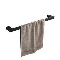 1 x RAW Customer Returns Bathroom Toilet 40cm Towel Rail Wall Mount, Stainless Steel - Stainless Steel, Black - RRP €32.76