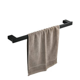 1 x RAW Customer Returns Bathroom Toilet 40cm Towel Rail Wall Mount, Stainless Steel - Stainless Steel, Black - RRP €32.76