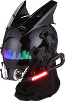 1 x RAW Customer Returns Marikito LED Mask with Programmable Bluetooth App, Cyberpunk Mask for Adults, Cyberpunk Helmet Mask, Cyber Punk Mask, Halloween Mask Including Balaclava Mask, USB Charging - RRP €130.9