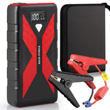 1 x RAW Customer Returns KOONLONG jump starter power bank, 800A 12V car jump starter battery booster starter power bank with jump cable and kit bag, 20000 mAh car battery power bank for 6.0L petrol and 4.0L diesel engines - RRP €40.33