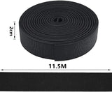 1 x Brand New Meet-shop Elastic Band, Elastic Band Flat Sewing Ribbon 11 Meters x 20 mm Elastic Sewing Bobbins for Sewing Craft Accessories Black  - RRP €22.8