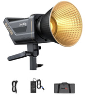 1 x RAW Customer Returns SMALLRIG 220W COB Video Light, Bi-Color 2700K-6500K 84500Lux Continuous Output Light with 9 Lighting Effects, CRI 95 Bowens Mount Light with App Control, RC 220B RC220B - 3621 - RRP €396.9