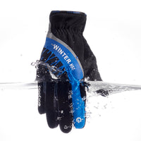 20 x Brand New COOLJOB Waterproof Winter Gloves, Warm Cycling Gloves With 3M Thinsulate Insulation , Thermal Gloves for Men Women for Skiing, Running, Driving, Climbing, Blue SM  - RRP €720.0