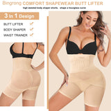 1 x RAW Customer Returns Bingrong Women s Shaping Underwear Slimming Shapewear High Waist Shaping Panties Women s Belly Shaping Shorts Invisible Underwear Seamless Shapewear Small, Beige  - RRP €20.64