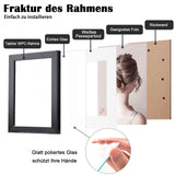 1 x RAW Customer Returns Egofine picture frames A4 white set of 4, robust wooden composite photo frames with real glass for pictures 15x20cm with mat - horizontal or vertical for wall hangings or table decoration - RRP €30.24