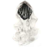 1 x RAW Customer Returns Gradient Gray Long Wavy Wig, Long Wavy Heat Resistant Hair Wig, Natural Looking Women s Long Curly Wig for Everyday Halloween Party Cosplay - RRP €26.19