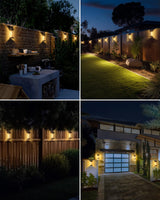 1 x RAW Customer Returns btfarm 4 Pack Solar Wall Lights Outdoor, IP65 Waterproof Solar Lamps for Outdoor Wall LED Solar Lights Solar Outdoor Light Garden Lamp Fence Lighting Solar Light Outdoor Wall Lamp, Warm White - RRP €29.99