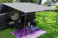 1 x RAW Customer Returns PHATRIP 2024 Product Upgrades Awning Caravan Sun Shade Awning Waterproof 250 x 250 cm Camping Outdoor Motor Tarp with UV Protection for Motorhome Camper Van Gray - RRP €97.8