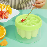 2 x Brand New Ice Cream Molds with Sticks, 8 Cavities Ice Cream Molds Round Ice Cream Holder, Reusable Ice Cream Molds Popsicle for Kids DIY Homemade Ice Cream Green  - RRP €40.8