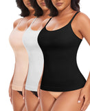 1 x RAW Customer Returns YARRCO Shape Undershirt Women s Tank Top Tummy Control Shapewear Sports Tank Top Figure-Shaping Strap Top Body Shaper Shirt Seamless Shaping Camisole Shaping Shirt Black Beige White, S  - RRP €38.3