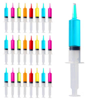 1 x RAW Customer Returns THE TWIDDLERS - 25 Large Shot Syringes 60ml, Reusable Double Shot Glasses for Jello Vodka Jelly Cocktails, 18cm 7 - Birthday Party, Student Event - Food Safe - RRP €20.4