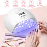 1 x RAW Customer Returns Nailgirls LED UV Lamp Nails, 150W Nail Lamp 4 Timer Auto Sensor - RRP €20.4