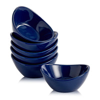 9 x RAW Customer Returns Swuut Ceramic Dip Bowls Set of 6,1.5 Oz White Dip Pinch Bowl, Soy Sauce Dishes, Mini Bowls for Charcuterie Board Sushi, Tomato Sauce, BBQ and Party Supplies Navy  - RRP €170.01