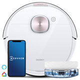 1 x RAW Customer Returns ECOVACS DEEBOT X2 Omni robot vacuum cleaner with wiping function 8000Pa T8 Pure  - RRP €599.99