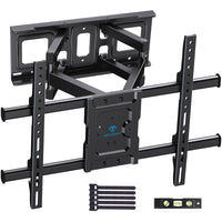 1 x RAW Customer Returns PERLESMITH TV Wall Mount Bracket Tilt and Swivel for 37-85 Inch Flat Panel LCD LED TVs, TV Wall Bracket up to 60kg, Max. VESA 600x400mm - RRP €37.37