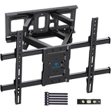 2 x RAW Customer Returns PERLESMITH TV wall mount, TV wall mount for 37-85 inch flat curved TVs up to 60kg, swiveling, tilting TV mount max.VESA 600x400mm - RRP €84.58