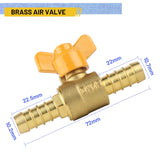 1 x RAW Customer Returns SWAWIS 2-way ball valve Y-distributor brass connection 10mm ball valve, for hose ID 10 mm-11 mm - RRP €12.99