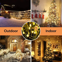 1 x RAW Customer Returns Joomer Outdoor Fairy Lights 400 LED, 39.9M Warm White Christmas Tree Power Operated with Timer, 8 Modes Waterproof Christmas Lights Decoration for Outdoor Indoor Christmas Party Garden Wedding - RRP €29.23