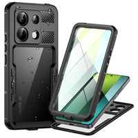 1 x RAW Customer Returns Lanhiem for Xiaomi Redmi Note 13 Pro 5G Case, IP68 Waterproof Cell Phone Case Xiaomi Note 13 Pro 5G 360 Degree Protective Case Shockproof Dustproof Outdoor Armor Case with Built-in Screen Protector, Black - RRP €23.99