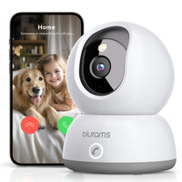 1 x RAW Customer Returns blurams 2K Internal Wifi Cameras, Internal Wifi Surveillance Camera, Cameras for Dogs Home Children, Color Night Vision, One-Touch Call, Alarm, 360 Rotation 2.4GHz Wi-Fi  - RRP €35.99