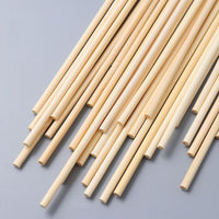 1 x RAW Customer Returns Pack of 100 bamboo sticks, craft sticks, bamboo sticks for crafts, long round sticks, natural bamboo sticks, wooden sticks, round sticks, wooden sticks for DIY arts, crafts, decoration, 30 cm x 5 mm  - RRP €9.06