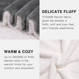 1 x RAW Customer Returns KANKAEU Cuddly Blanket 130x160cm, 550GSM Thick Blanket Christmas Fleece Blanket, Cuddly Blanket Fluffy and Sherpa Blanket, Blankets, Thick Cuddly Blanket Warm, Cuddly Blanket Adults and Children - RRP €19.2