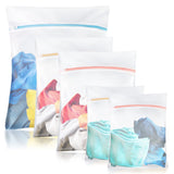 1 x RAW Customer Returns Birswoil 5 Pieces Washing Machine Bags, Laundry Bags with Sturdy Zipper to Protect Delicates, Sweater, Underwear, Socks 1 piece 60x50cm, 2 pieces 50x40cm, 2 pieces 40x30cm  - RRP €22.8