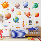 10 x Brand New Arquiel Wall Sticker Solar System Planets Wall Decal Space Wall Decoration for Children s Room Bedroom Living Room - RRP €107.4