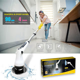 4 x RAW Customer Returns Electric Cleaning Brush, Cordless Bathtub Power Scrubber with 8 Replaceable Drill Brush Heads, Shower Cleaning Brush with Adjustable Handle for Tile Floor, Bathroom, Kitchen and Car - RRP €239.96