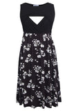 1 x RAW Customer Returns Smallshow Sleeveless Patchwork Maternity Dress with Pockets for Women SVP121 Medium - RRP €32.99