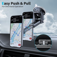 1 x RAW Customer Returns APPS2Car Car Phone Holder Magnet, Cell Phone Magnetic Holder Car 6 Strong Magnets, Adjustable Dashboard Magnet Cell Phone Holder for Car, Strong Suction Phone Holder for iPhone, Samsung, Geogle Etc - RRP €18.04