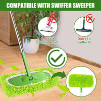 5 x Brand New Reusable Wet Floor Cloths, Dry Floor Cloths for Swiffer Sweeper Mop, Washable Microfiber Pads for Cleaning Surfaces Wooden Floors, 10 Pack of 10 Color  - RRP €102.0