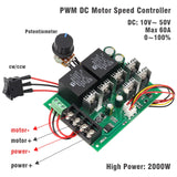 1 x RAW Customer Returns RUIZHI DC Motor Controller, Speed Controller 12V, DC 9-50V 40A DC Motor Speed Control Reversible Controller 12V 24V 36V 48V 2000W Forward Reverse Switch - RRP €16.13