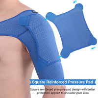 1 x RAW Customer Returns Shoulder Arm Support for Men Women, Left Right Shoulder Brace, Shoulder Band with Hot Cold Compress, for Ac Joint Protection, Shoulder Tendinitis Periarthritis Sprained Pain - RRP €24.84