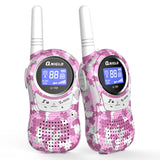 1 x RAW Customer Returns QNIGLO Q168 Classic Pink Children s Walkie Talkie, 8 Channels LCD Screen with Long Distance 2-4Km, Outdoor Camping, Toys for Children 3-12 Years and Christmas Gifts for Women Gifts for Girls Pink  - RRP €31.63