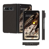 1 x RAW Customer Returns qichenlu Bulletproof Aramid Fiber Black Aramid Case for Pixel Fold,Military Standard Shockproof Extremely Thin Cover Case Hard Shell for Google Pixel Fold - RRP €46.33