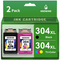 1 x RAW Customer Returns KNOWINK 304 XL 304XL Cartridges Compatible for HP 304 Printer Cartridges Multipack Black Color for HP DeskJet 3750 2630 3760 3762 3700 2622 HP Envy 5030 5032 5010 5020 - RRP €28.99