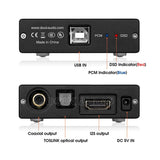 1 x RAW Customer Returns Mini XMOS XU208 Digital Interface USB to Coaxial Optical HDMI 12S Converter Digital Interface Audio Adapter DSD256 32Bit 384K - RRP €65.53