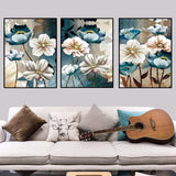 1 x RAW Customer Returns UGZDEA Canvas Posters Set of 3 Nordic Flowers Posters Wall Art Decor for Living Room Bedroom Unframed,3x50x70cm,A - RRP €19.2