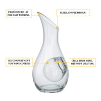 1 x RAW Customer Returns KitchenCentre Sommelier White Wine Cooling Carafe - RRP €66.05