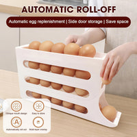 1 x RAW Customer Returns Koqit 30 Eggs Egg Holder Refrigerator Egg Holder Refrigerator Egg Container 4 Animal Automatic Refrigerator Container - RRP €22.8