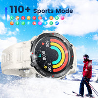 1 x RAW Customer Returns Smartwatch Phone Function Watches Fitness Watch Wristwatch - Smartwatch Men Fitness Tracker with Blood Pressure Measurement Waterproof Sports Watch Pedometer Heart Rate 1.42 Touchscreen Compatible Android iOS - RRP €35.63