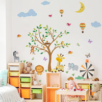 4 x Brand New HUOGEE wall sticker children s room wall sticker jungle animals wall sticker safari monkey lion wall sticker window pictures children s room wall sticker set for girls bedroom wall decoration children s wallpaper - RRP €81.6