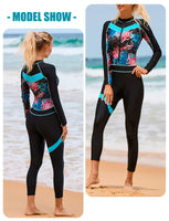 1 x RAW Customer Returns SEAUR Swimsuit Women Full Body UPF 50 Rash Guard Long Legs and Arms Swimsuit Slim Fit Zipper Sun Protection Swimwear Swimming Surfing - M - RRP €57.46