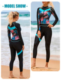 1 x RAW Customer Returns SEAUR Swimsuit Women Full Body UPF 50 Rash Guard Long Legs and Arms Swimsuit Slim Fit Zipper Sun Protection Swimwear Swimming Surfing - M - RRP €57.46